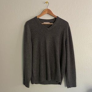Everlane Cashmere V-Neck Gray Medium